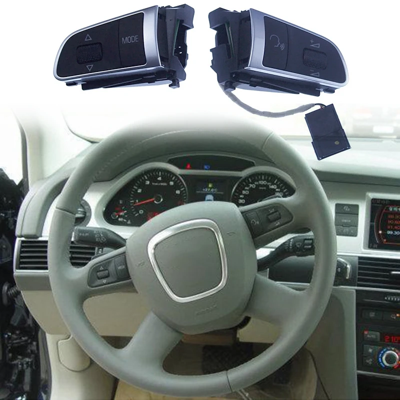 

Car 4-Spoke Multifunctional Steering Wheel Button Switch For- A6 C6 A4 B8 Q5 A3 A5 A8 Q7 4E0 951 527 4E0 951 527 AJ