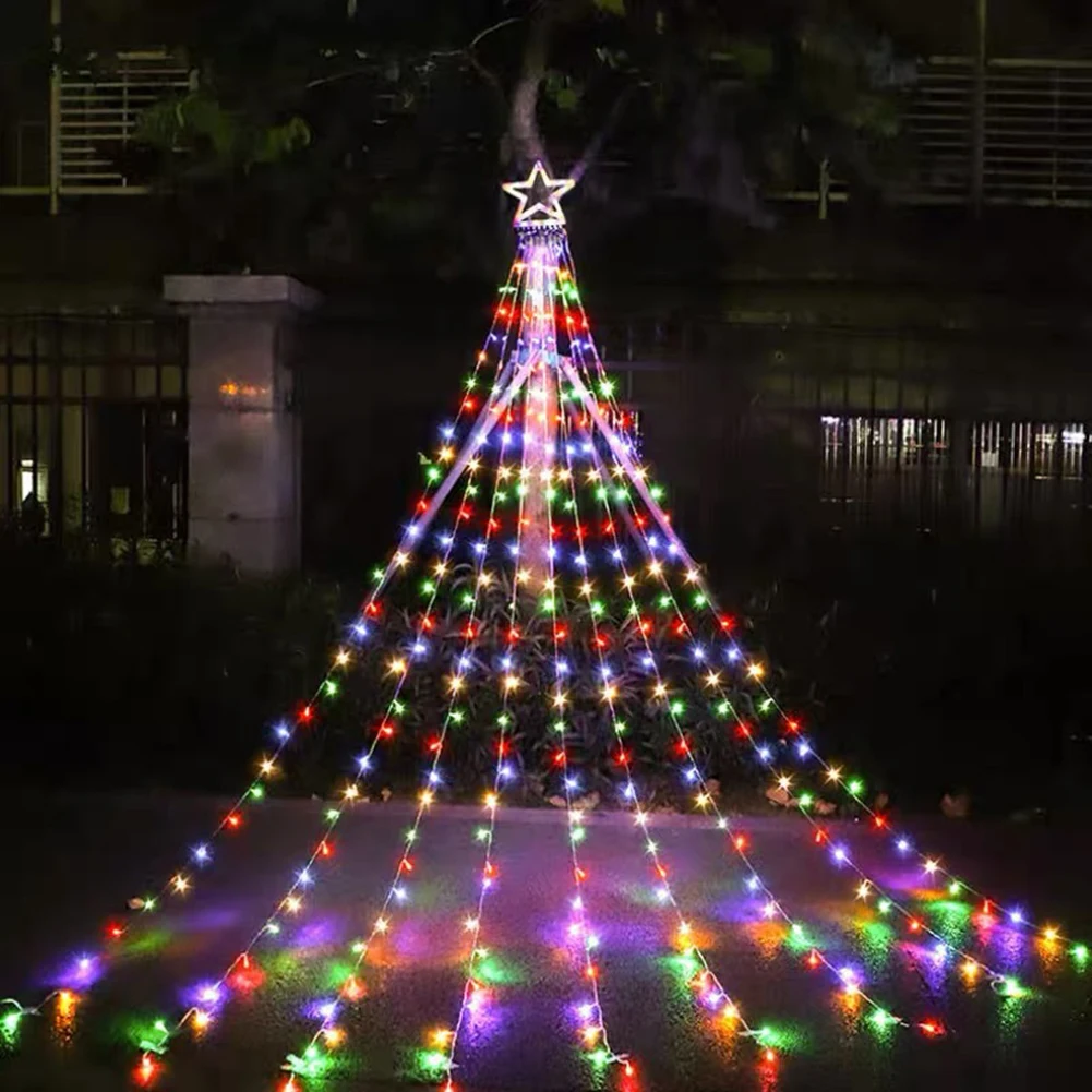 

Christmas Lights 5M 350 Led String Fairy Light 8 Modes Waterfall Light Christmas Lights For Wedding Party Holiday Lights