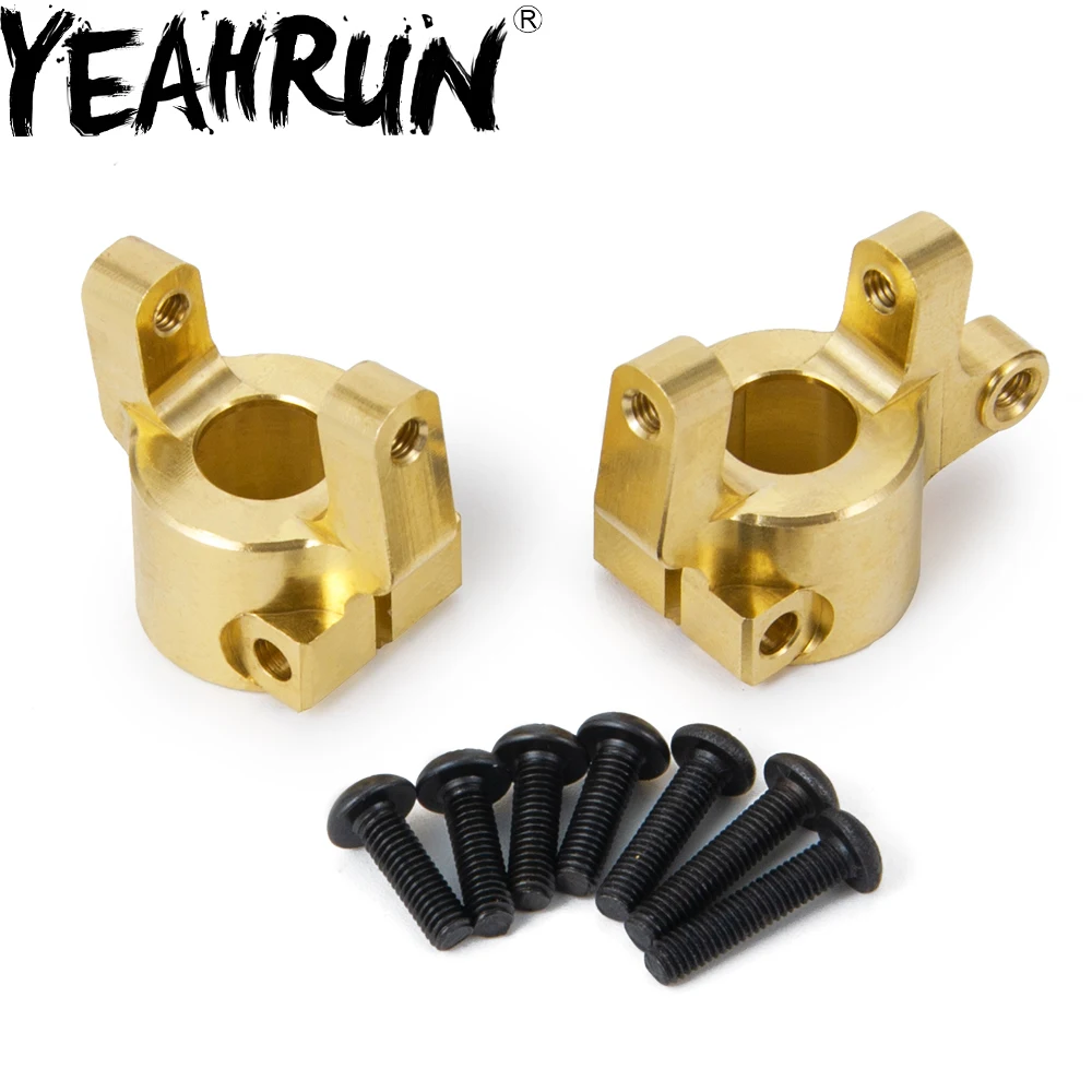 1 пара сверхмощных латунных передних втулок YEAHRUN для SCX10 90046 1/10 RC противовес на