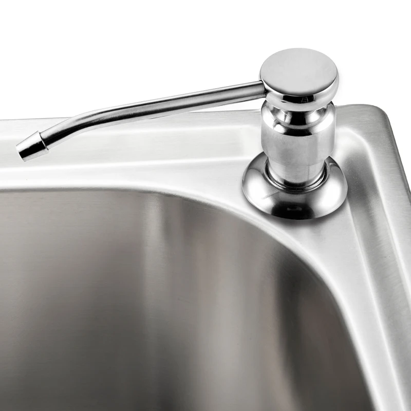 

Дозатор для мыла на кухонную раковину, встроенный насос для лосьона из нержавеющей стали 304, пластиковая бутылка для ванной комнаты и жидког...