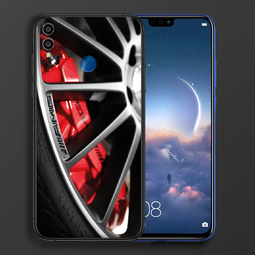 

Luxury Mercedes Benz AMG Car Phone case For Huawei Honor 6A 7A 7C 8 8A 8X 9 9X 10 10i 20 Lite Pro Play black prime 3D waterproof