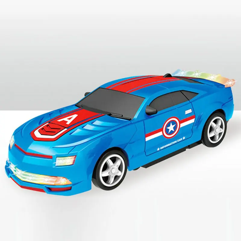 

Electronic Transformation Car Universal Music Police Car Toy Electric Deformation Robot Sports Vehicle Model For Boys Xmas Gift