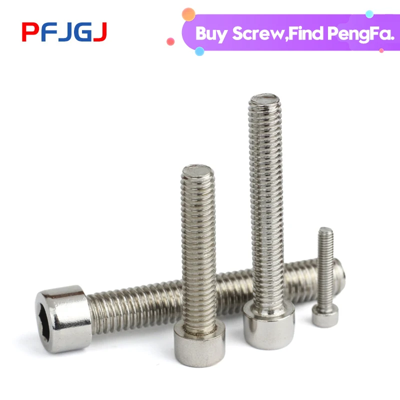 Винт цилиндрический шестигранный с головкой из нержавеющей стали Peng Fa 201