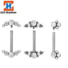 Серьги-гвоздики из титана G23 для пирсинга сосков, 14 г