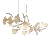 Ceramic petals branches leaves restaurant designer bar stairwell sales office chandelier