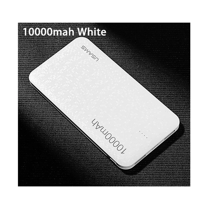 2019 блок питания CD21 USAMS Mosaic ультра тонкий 10000mAh банк для iPhone 5 6 7 8X samsung мобильный