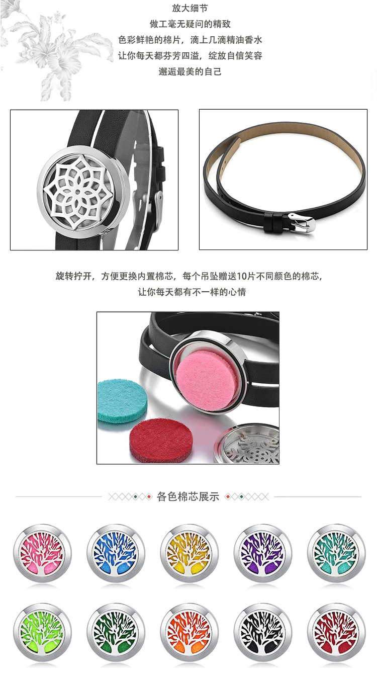 30 мм спиральный винт из нержавеющей стали Фотоэлементы 6 цветов наручный браслет