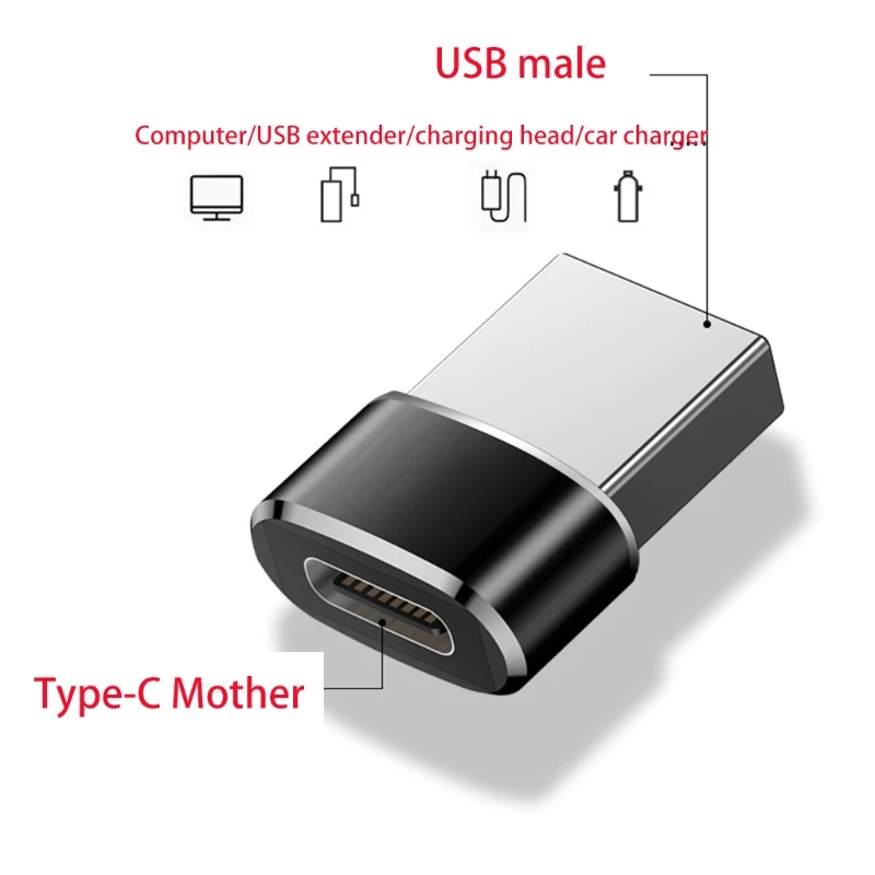 Переходник usb-c 3 1 Type C (гнездо) на USB 0 A (штекер) 2 шт. | Мобильные телефоны и