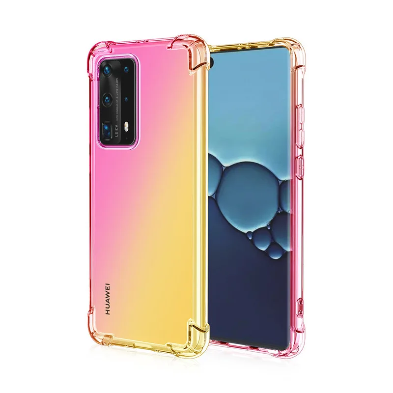 

Ultra Slim Double Color Gradient Case For Huawei Nova 8 SE case Cover Silicone Fundas For Huawei Nova8SE Cover Shockproof Shell