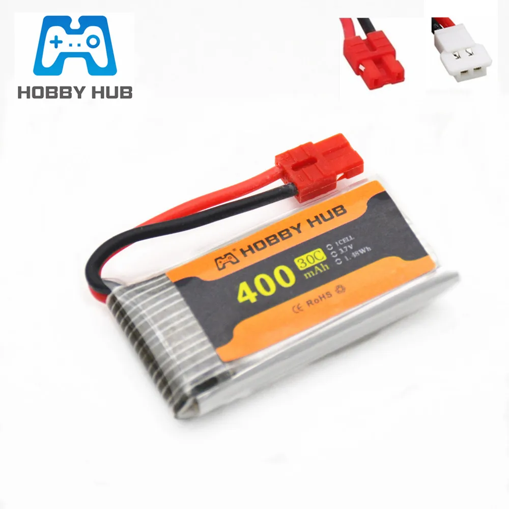 Аккумулятор Lipo 3 7 в 400 мА · ч для SYMA X15 X5A-1 x 15 Вт X15C X4 H31 H107 H6C KY101 E33C E33 U816A V252 RC