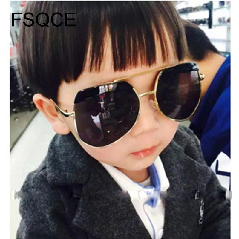 Классные детские солнцезащитные очки с оправой из сплава бровей Забавные милые