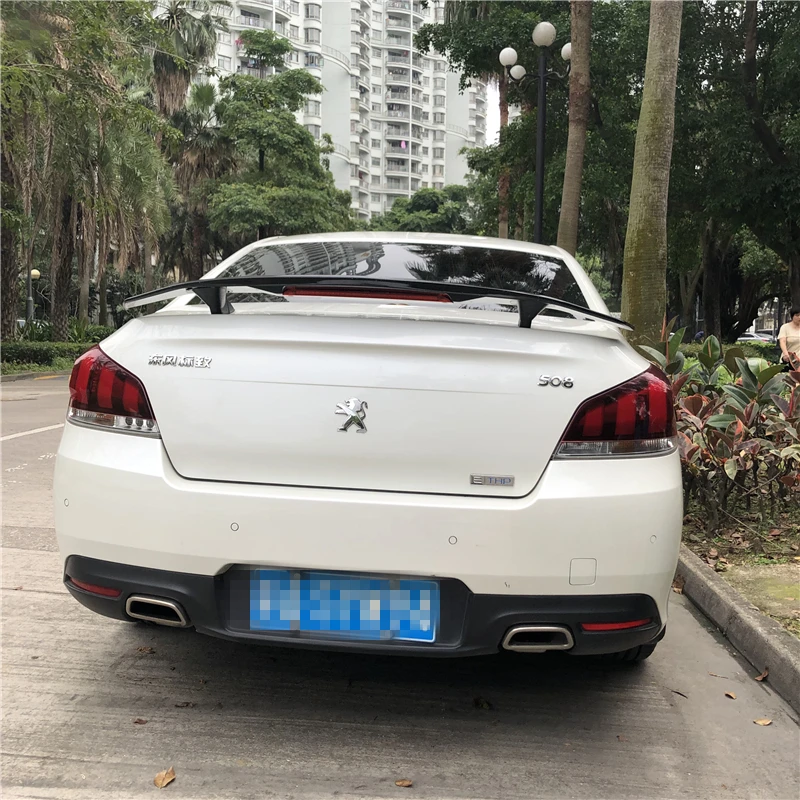 Спойлер для Peugeot 508 2011 2019 спойлер Автомобильный задний из материала TF и ABS заднее