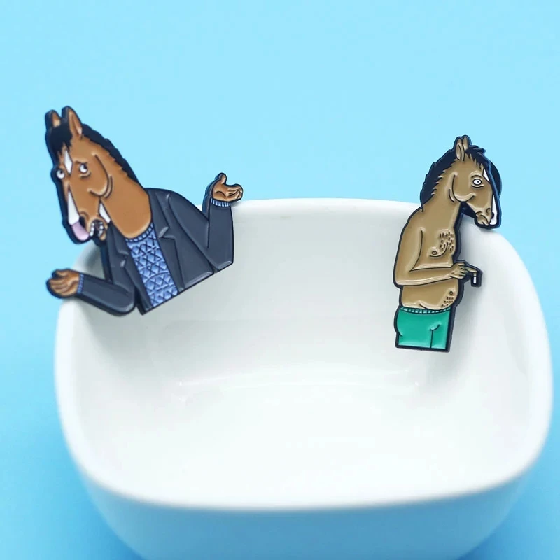 Bojack нагрудные значки с логотипом собирать забавные история металлическая брошка