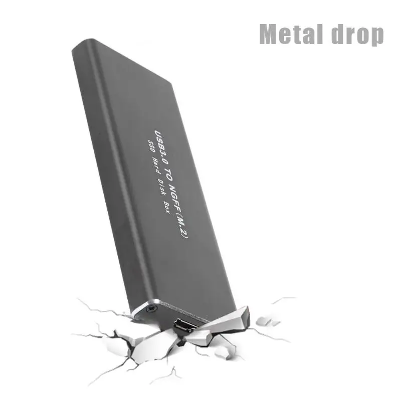 Внешний корпус USB3.1 type C к M.2 NGFF конвертер SSD адаптер корпус из алюминиевого сплава твердотельный мобильный жесткий диск коробка адаптер