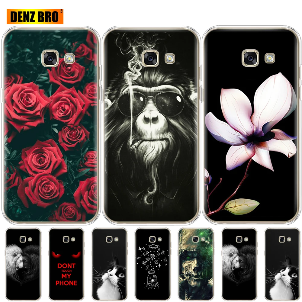 Чехол для Samsung A5 2017 мягкий силиконовый чехол телефона Galaxy чехол-бампер | Мобильные