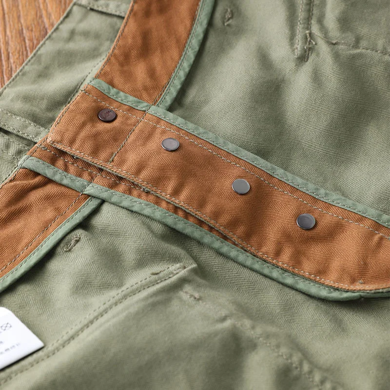 

WW2 P-44 Vintage Military Shorts For Men US Army Loose Monkey Green