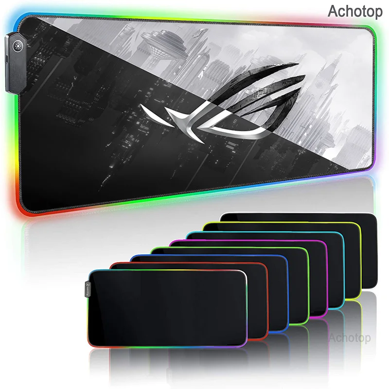 

Большой игровой коврик для мыши ROG RGB, Карта мира, коврик для мыши ROG, цветной компьютерный коврик, Настольный коврик, коврик для клавиатуры дл...