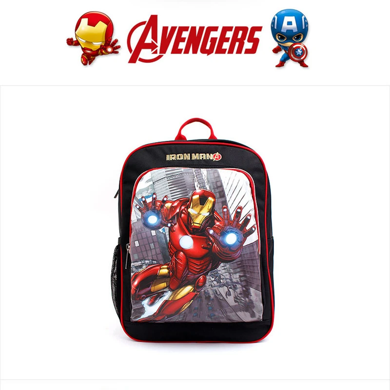 Мужской рюкзак Marvel с героями мультфильмов Железный человек высококачественный