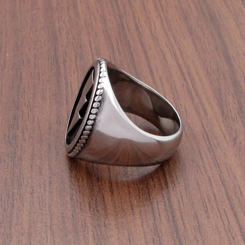 Бесплатная доставка панк молния шаблон 316L нержавеющая сталь геометрические