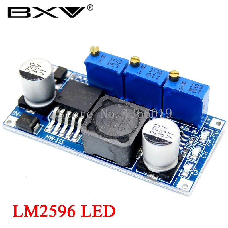 1 шт. LM2596 LM2596S LM2596HVS adjustable 4,5-40 в Регулируемый понижающий модуль питания