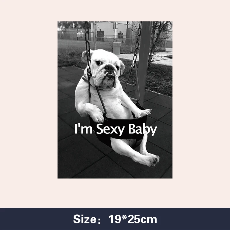 

Cool dog iron patch DIY heat transfer clothing T-shirt heat transfer sticker decorative printing Patches