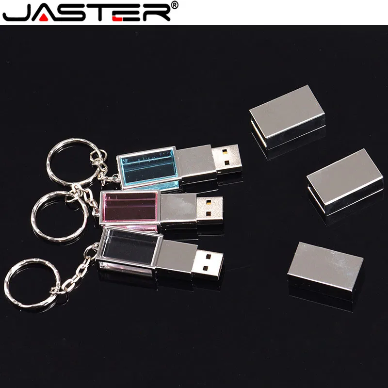 

JASTER красочное стекло USB 2,0 флэш-память ручка driv
