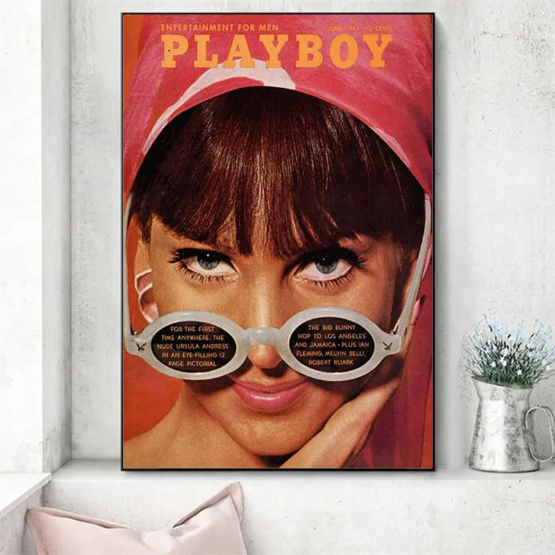 

Fashion Vintage Girl Prints and Butterflies Stay on Lips Poster Wall Art Canvas Painting Magazine Pictures Livingroom Home Decor