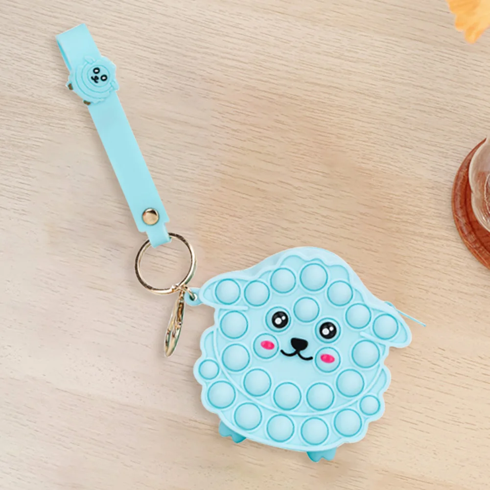 

Sheep Shape Silicone Push Sensory Stress Bubble Toy Reliever Gift Train Adult Kids Decompression Toy for Children