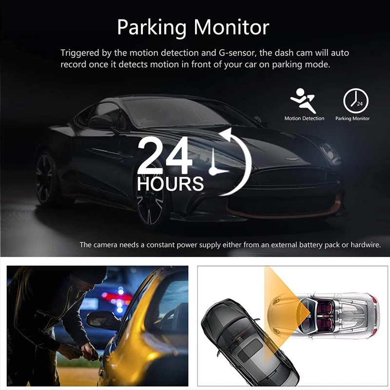 Автомобильный видеорегистратор с двумя объективами GPS камера WDR 1080P регистратор