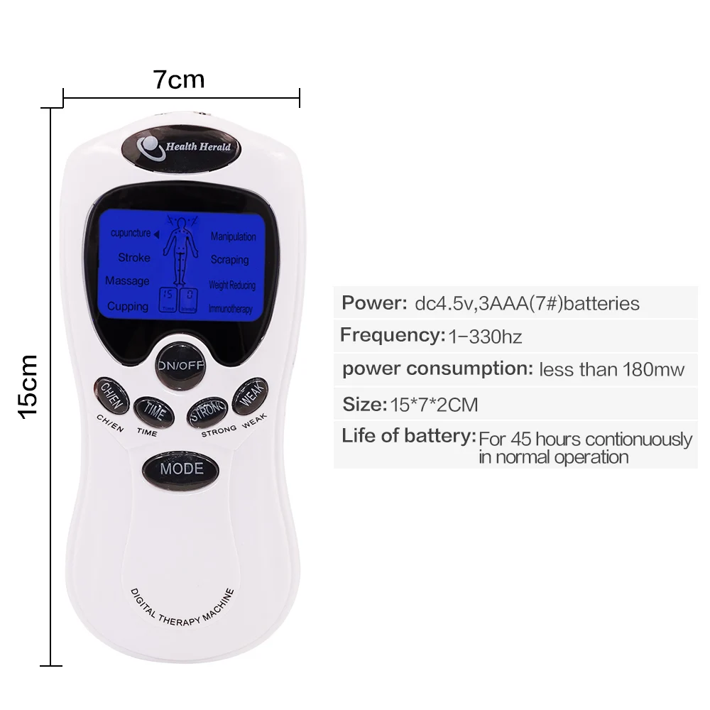 Электрический Tens Unit цифровой массажер для тела спины мышц шеи рук ног массажный