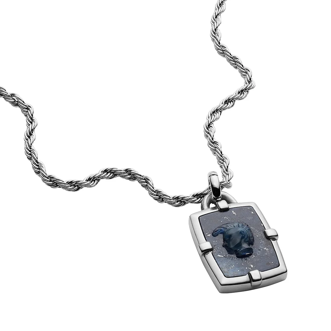 

Diesel DJDX1191-040 Men Necklace Valentine's Day Gift Steel Metallic Gray Birthday Gift for Mens