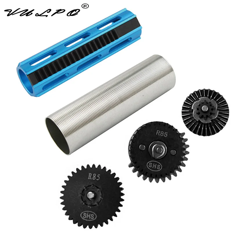

VULPO CNC Aluminum 19 Teeth Piston Stainless Steel Cylinder R85 Gear Kit For R85 L85 Airsoft AEG Gearbox