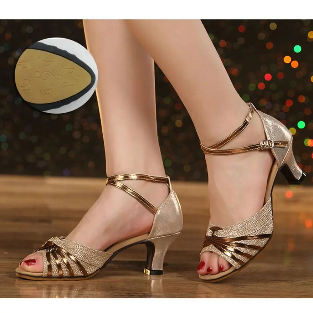 Туфли HROYL женские для современных танцев Обувь бальных сальса танго латинских с