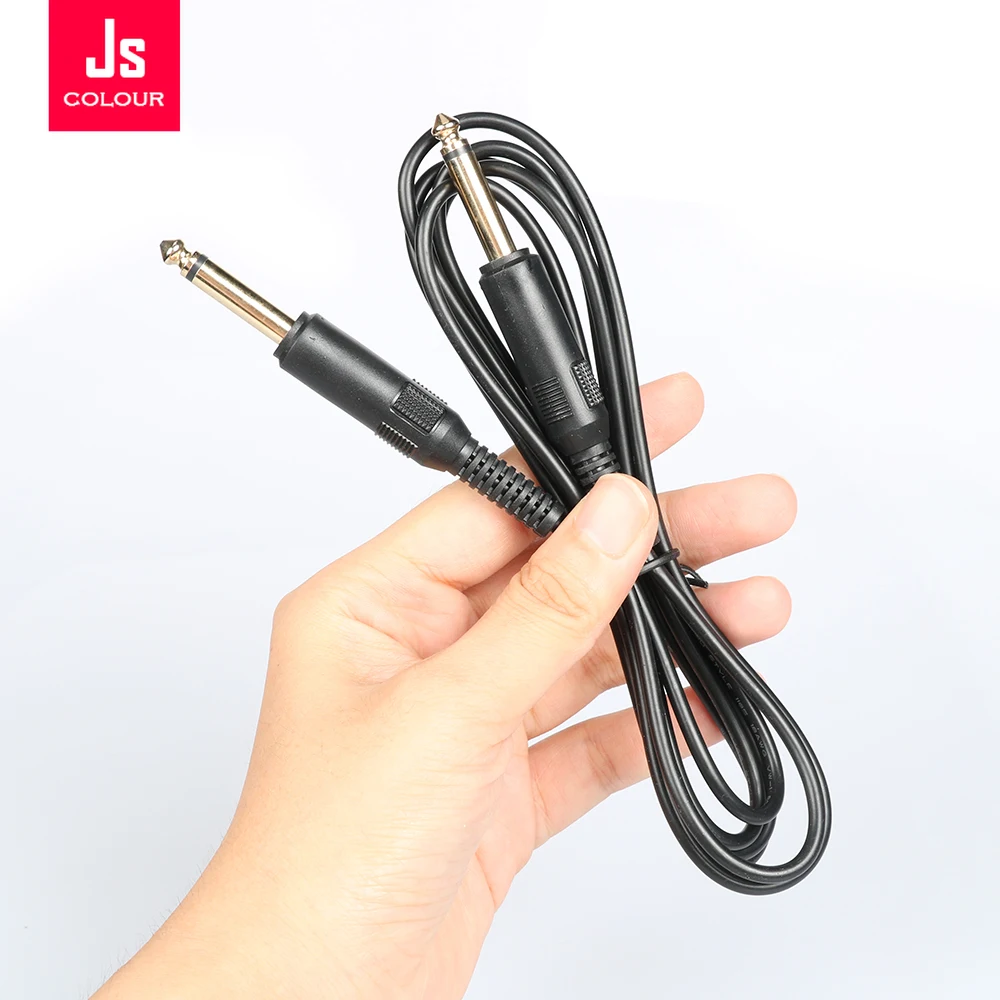 

Power Supply Audio Connected Cable Line 6.5*6.5mm Stainless Steel Plug Clip Cord Use for Permanent Makeup Machine