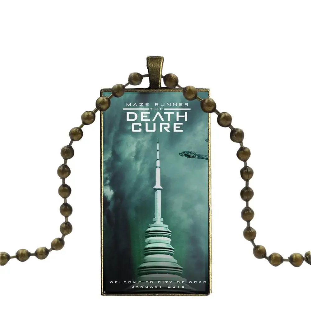 Стеклянная подвеска с изображением галактики ожерелье для женщин бронзовое