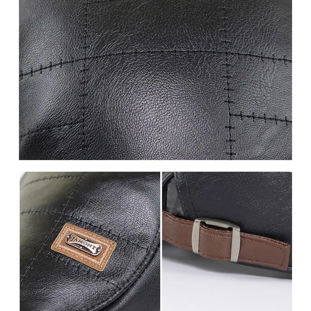 

Peaked Cap Adjustable Exquisite Beret Hat for Elder People