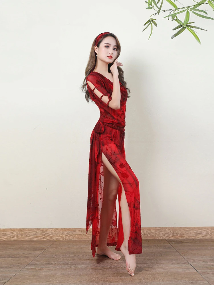 Костюм для танца живота платок + пояс халат комплект из 3 предметов женский