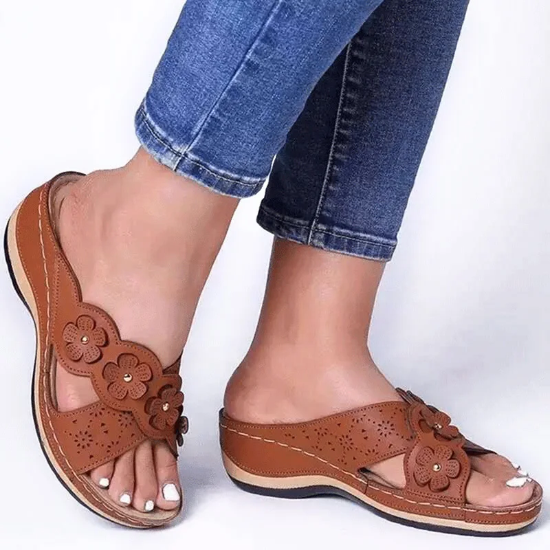 Women Sandals New Casual Summer Shoes Woman Peep Toe Slippers Soft Bottom Wedges Shoes For Women Heels #SJPAE-194