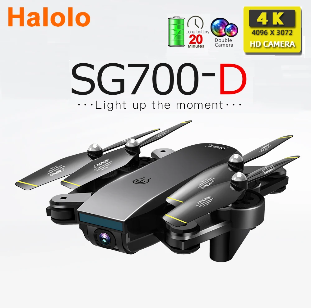 Halolo SG700 SG700-D SG700D Дроны с камерой hd rc вертолет 4k Дрон игрушки Квадрокоптер