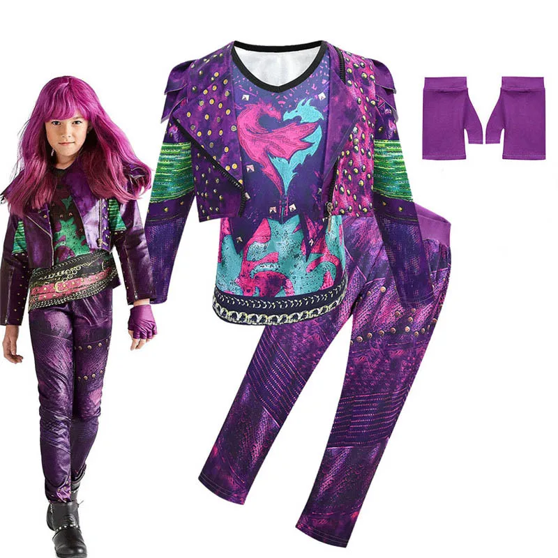 Детская одежда изображением героев фильма наследники 3 Иви Косплей Костюм Зимнее