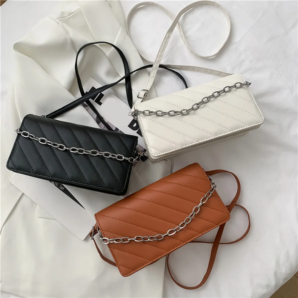 

Fashion Women Crossbody Bag PU Leather Female Chain Shoulder Bag Casual Ladies Handbags Bolso bandolera de mujer