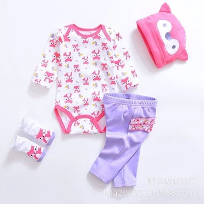 1 комплект одежды для куклы reborn Девочка Мальчик Кукла одежда дизайн reborn baby doll Одежда для 2" 50-55 см кукольная одежда