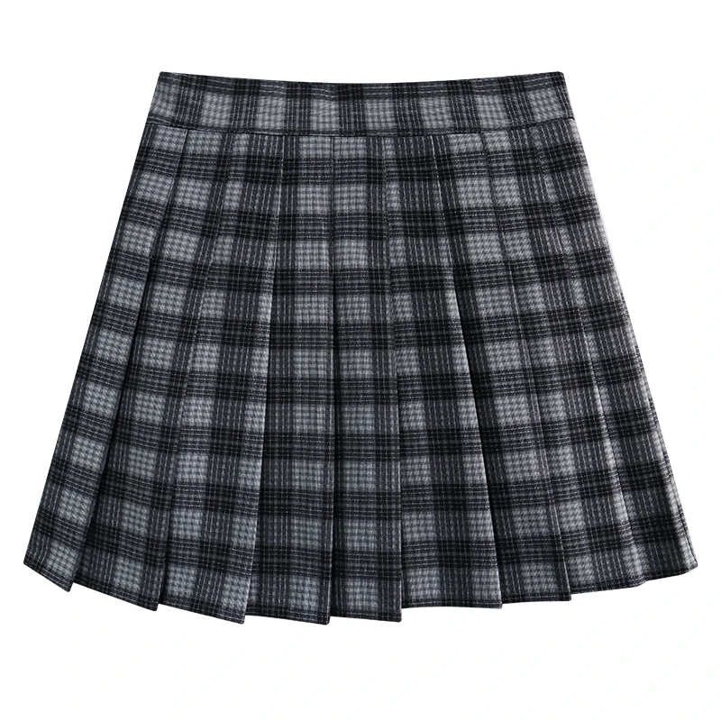 Женская плиссированная юбка Повседневная мини-юбка в клетку лето 2021 | одежда