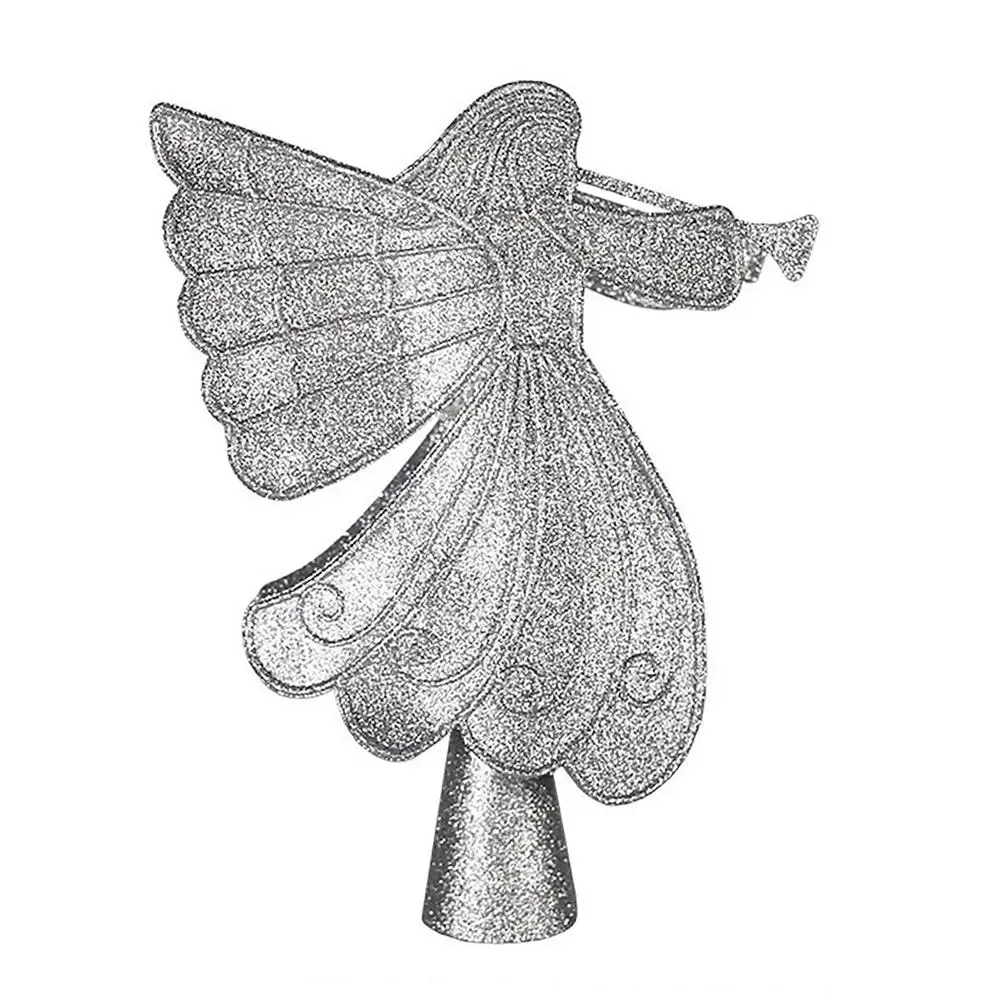 

Christmas Tree Topper Glitter Lighted Angel Treetop For Christmas Tree Decorations Christmas Tree Angel Topper Lighted With Ro