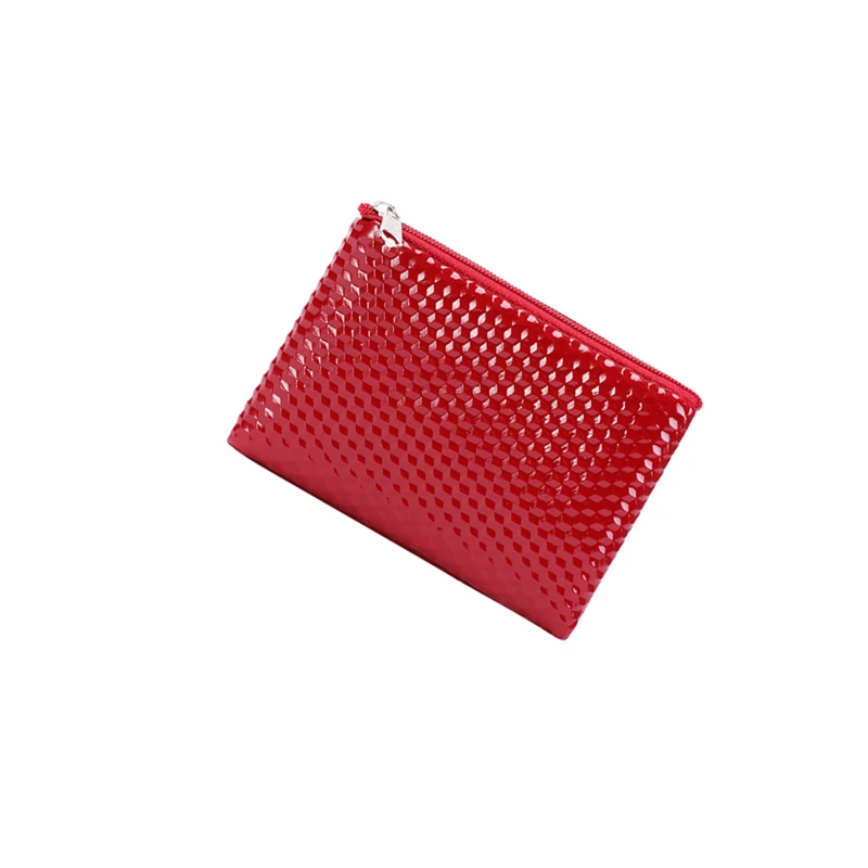 1 Piece Solid Color Simple Fashion Generous Portable Coin Purse Woven Zipper Small Wallet Key Bag Storage | Багаж и сумки