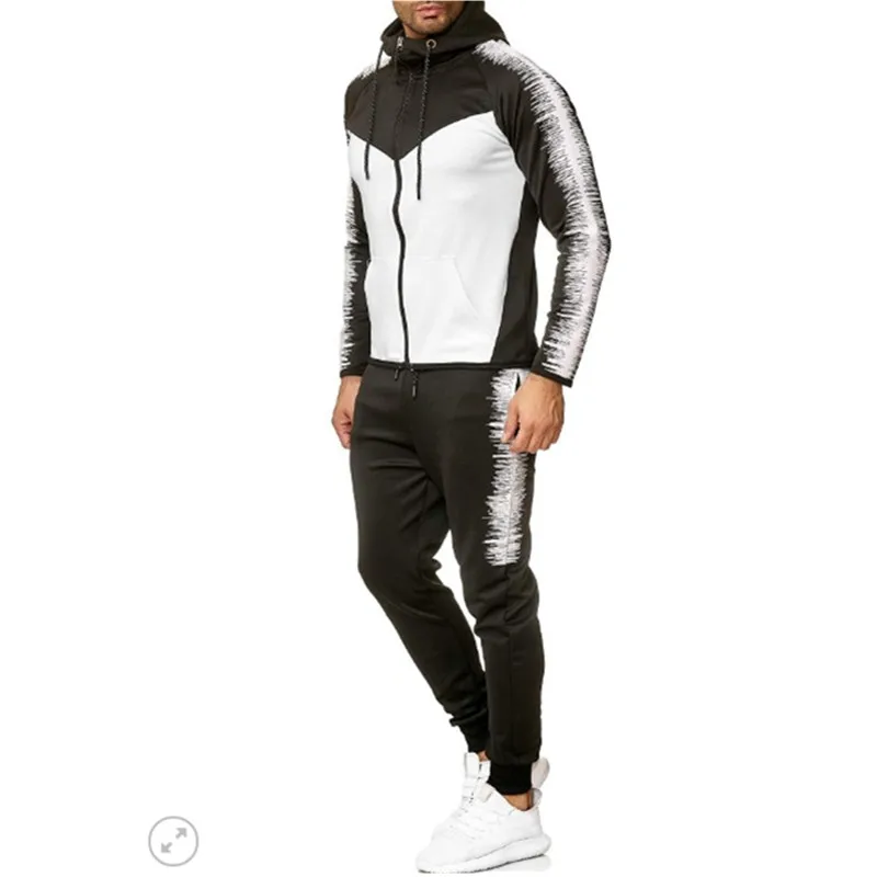 Спортивный костюм для мужчин 2019 Осенняя спортивная одежда модные мужские s хип