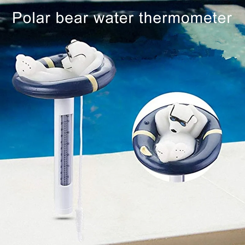 

Floating Pool Thermometer Polar Bear Large Rope Bath Toys Outdoor And Indoor Pools Hot Tubs Spas And Ponds