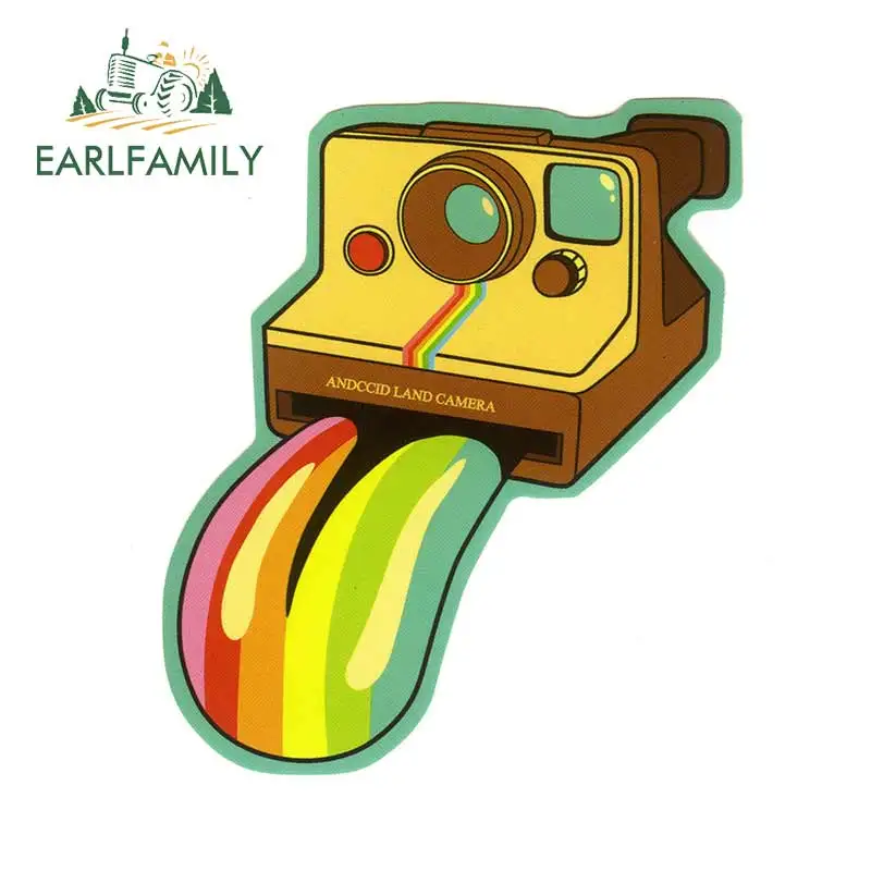 EARLFAMILY 13 см x 11 2 Для радужной камеры забавная Автомобильная наклейка ремонтная