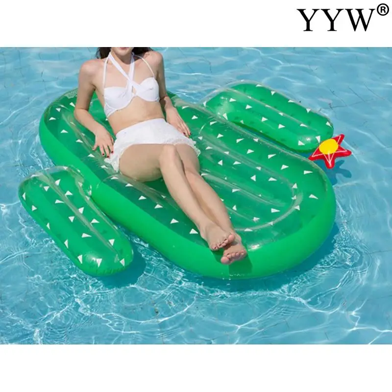 

Inflatable Giant Pool Float Mattress Toys Cactus Beach Swimming Ring Fruit Floatie Air Mattress Floating Row Bad With Inflator