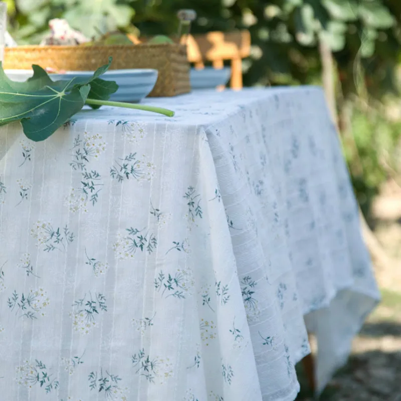 DUNXDECO-Mantel para Mesa de fiesta en jardín, fresca de cubierta de tela...